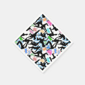 HipHop 50. Tanzmuster Serviette (Ecke)