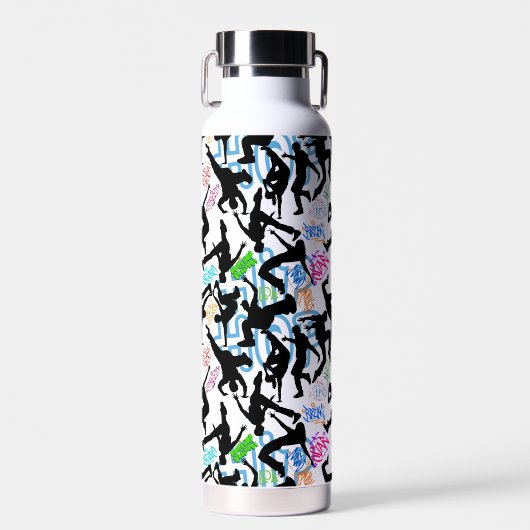 HipHop 50. Tanzmuster Trinkflasche (Vorne)