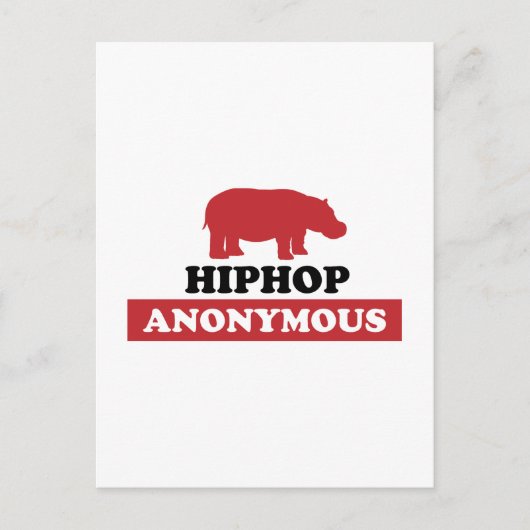 HipHop anonym Postkarte (Vorderseite)