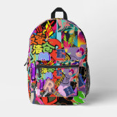 Hiphop backpack bedruckter rucksack (Vorderseite)