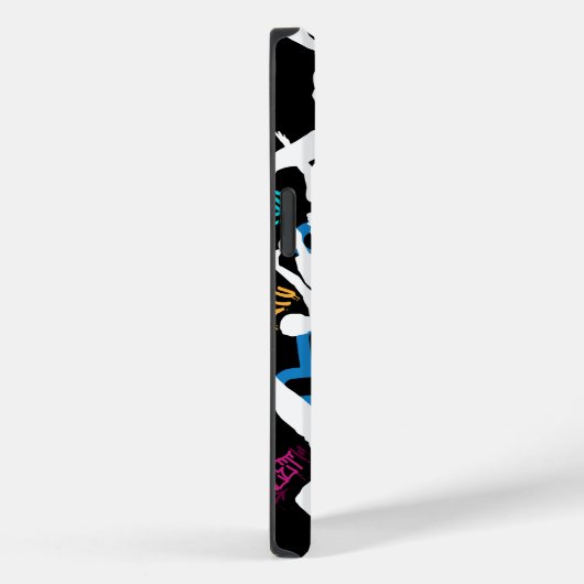 HipHop Dance Pattern.w Black BG Case-Mate iPhone Hülle (Rückseite / Rechts)