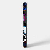 HipHop Dance Pattern.w Black BG Case-Mate iPhone Hülle (Rückseite / Links)
