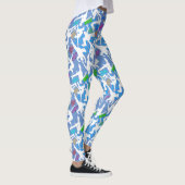 HipHop Dance Pattern.w L Blue BG Leggings (Rechts)