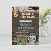 Hiphop-Geburtstagsparty Einladung (Stehend Vorderseite)