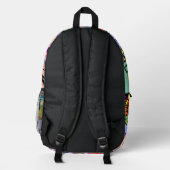 Hiphop-Rucksack Bedruckter Rucksack (Rückseite)