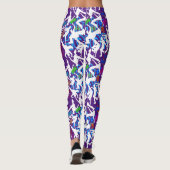 HipHop-Tanzmuster.w B Lila BG Leggings (Rückseite)