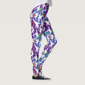 HipHop-Tanzmuster.w B Lila BG Leggings (Rechts)