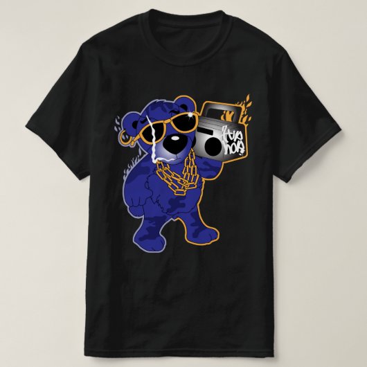 HipHop Teddybär T-Shirt (Design vorne)