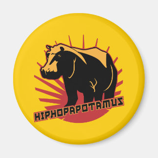Hiphopapotamus rhymenocerus magnet