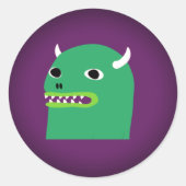 HipMonster-Stick Runder Aufkleber (Vorderseite)