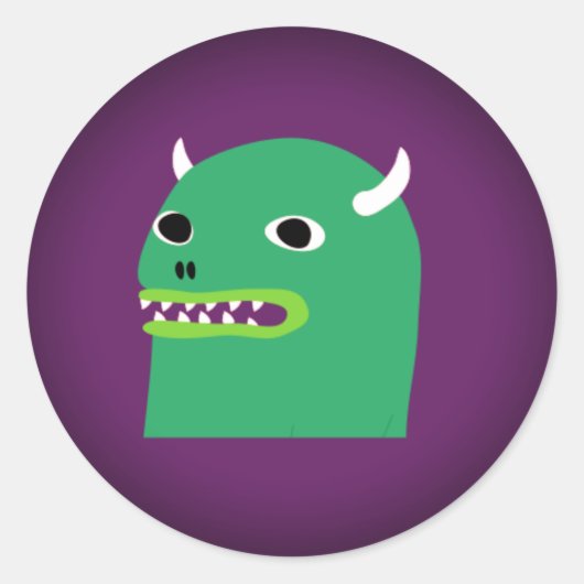 HipMonster-Stick Runder Aufkleber (Vorderseite)