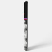 HiPoint mit rotem Herzen (lila/schwarzer Rand) Samsung Galaxy Hülle (Linke Seite)