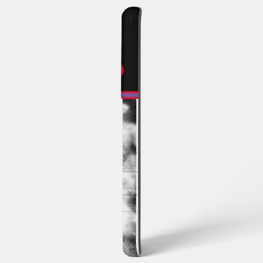 HiPoint mit rotem Herzen (lila/schwarzer Rand) Samsung Galaxy Hülle (Linke Seite)