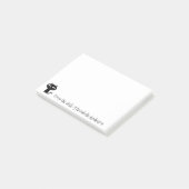 Hippe Katze Post-it Klebezettel (angewinkelt)