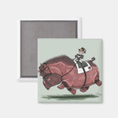 Hippestrier Magnet (Vorderseite/Rückseite)