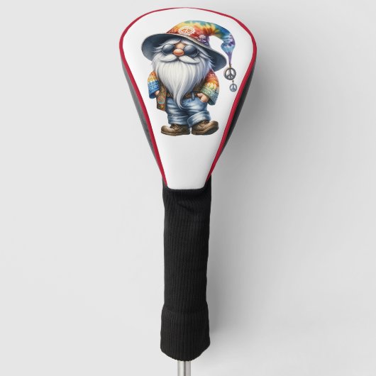 Hippi-Gnom Golf Headcover (Vorderseite)