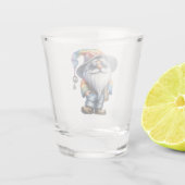 Hippi-Gnom Schnapsglas (Rückseite)