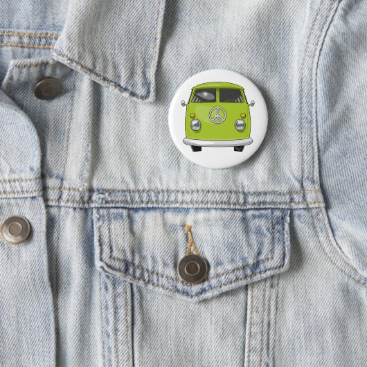 Hippie 1960 Van Button (Beispiel)