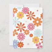 Hippie 1960's Peace Liebe & Party Geburtstag I Einladung (Rückseite)