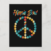 Hippie 60er 70er Retro Peace Sign Blume