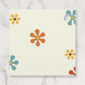 Hippie 60er Groovy Gastgeschenk Tag Geschenkanhänger (Rückseite)