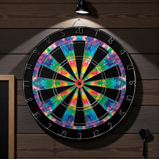 Hippie 60er Jahre Tie Dye Dartscheibe