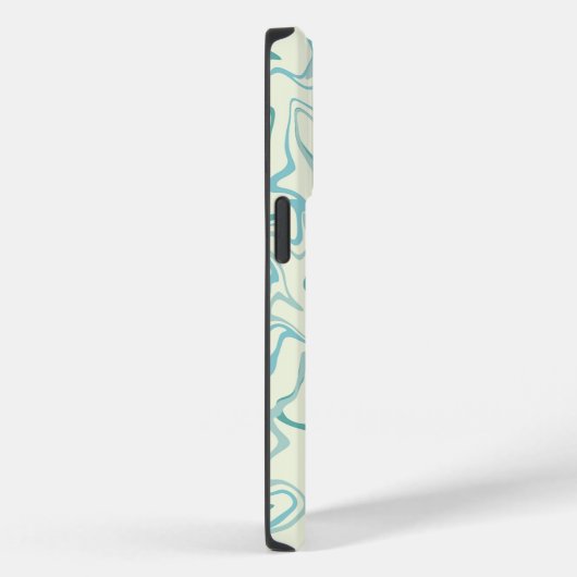 Hippie 70er Blue Marble Liquid Swirl Boho Muster Case-Mate iPhone Hülle (Rückseite / Rechts)