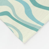Hippie 70er Blue Marble Liquid Swirl Boho Muster Fleecedecke (Ecke)