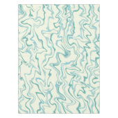 Hippie 70er Blue Marble Liquid Swirl Boho Muster Tischdecke (Vorderseite)