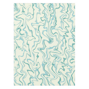 Hippie 70er Blue Marble Liquid Swirl Boho Muster Tischdecke
