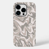 Hippie 70er Gray Marble Liquid Swirl Boho Muster Case-Mate iPhone Hülle (Rückseite)