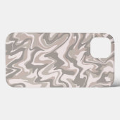 Hippie 70er Gray Marble Liquid Swirl Boho Muster Case-Mate iPhone Hülle (Rückseite (Horizontal))