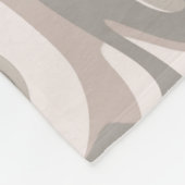 Hippie 70er Gray Marble Liquid Swirl Boho Muster Fleecedecke (Ecke)