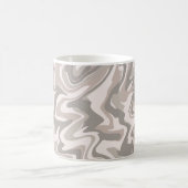Hippie 70er Gray Marble Liquid Swirl Boho Muster Kaffeetasse (Mittel)