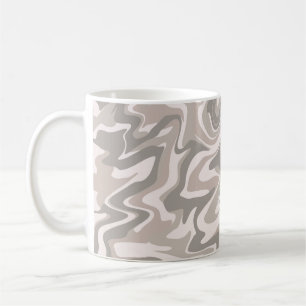 Hippie 70er Gray Marble Liquid Swirl Boho Muster Kaffeetasse