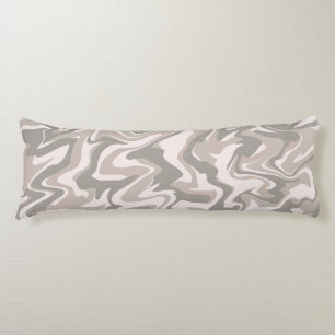 Hippie 70er Gray Marble Liquid Swirl Boho Muster Seitenschläferkissen