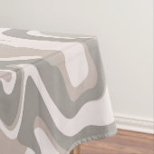 Hippie 70er Gray Marble Liquid Swirl Boho Muster Tischdecke (Beispiel)