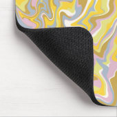 Hippie 70er Green Marble Liquid Swirl Boho Muster Mousepad (Ecke)