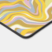 Hippie 70er Green Marble Liquid Swirl Boho Muster Schreibtischunterlage (Ecke)