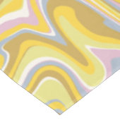 Hippie 70er Green Marble Liquid Swirl Boho Muster Tischdecke (Schrägansicht)