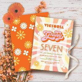 Hippie 70's 60's any Age Groovy Geburtstag Einladung