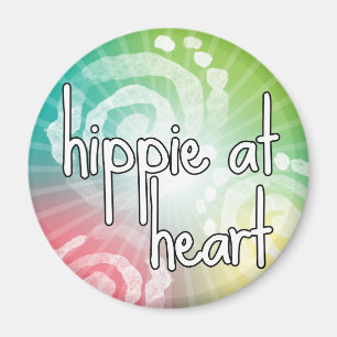 Hippie am Herzen Magnet