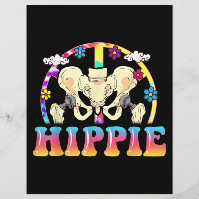 Hippie Angesagte Ersetzung Gemeinsame Operation Fu Briefbogen (Vorderseite)
