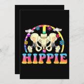 Hippie Angesagte Ersetzung Gemeinsame Operation Fu Einladung (Vorne/Hinten)