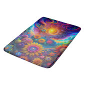 Hippie Art Bath Mat Badematte (Schrägansicht)