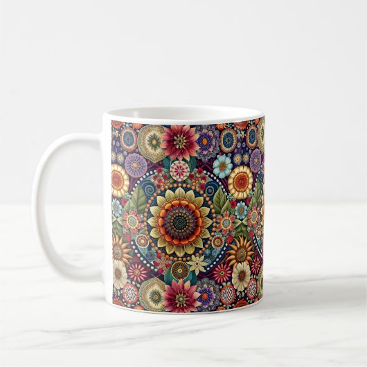 Hippie Art Coffee Tasse (Links)