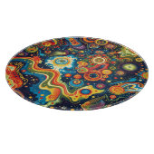 Hippie Art Cutting Board Schneidebrett (Ecke)