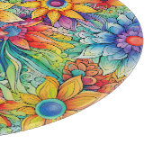 Hippie Art Cutting Board Schneidebrett (Ecke)