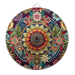 Hippie Art Dartboard Dartscheibe