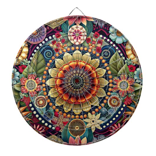 Hippie Art Dartboard Dartscheibe (vorne)